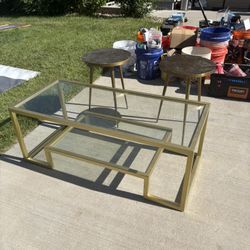 Coffee Table And Side Tables 