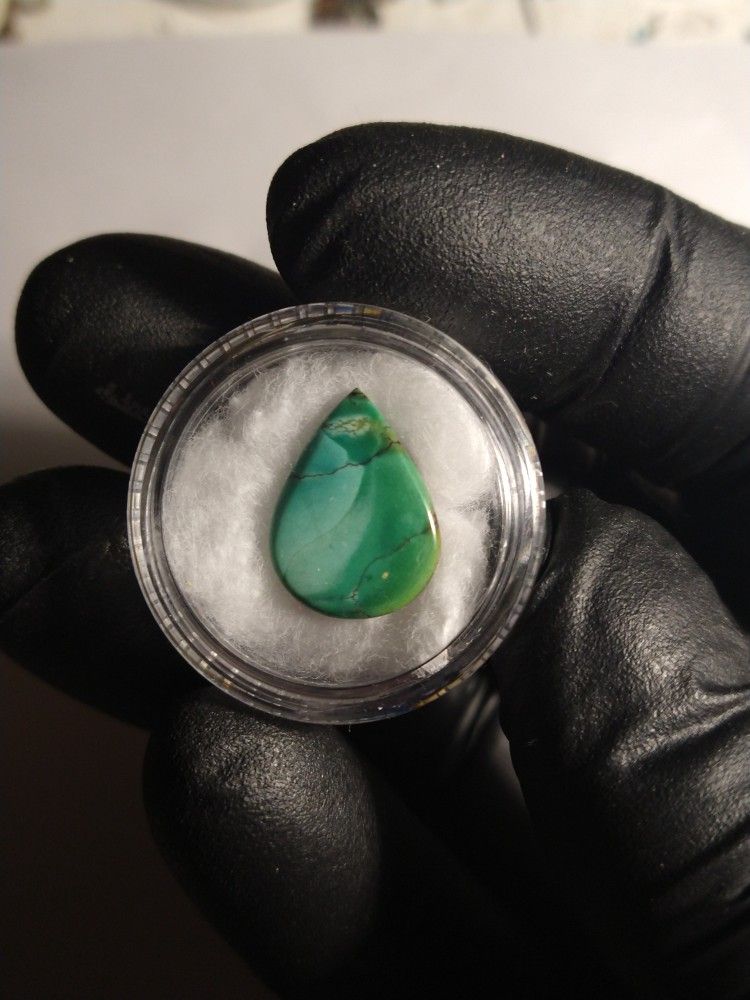 Natural Tibetian Turquoise In Display 