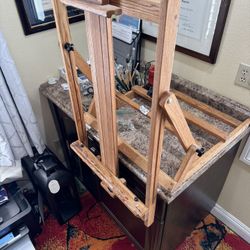 Easel With Chair And Cabinet