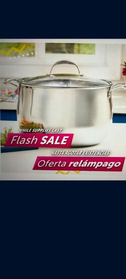 OLLA DE 22 QT DE ACERO INOXIDABLE TRI PLY PRINCESS HOUSE ⚘️