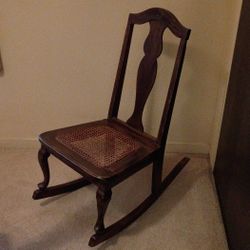 Vintage Small Cane Seat Chair