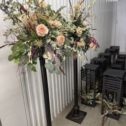 Two Wedding Topiary Arrangements 