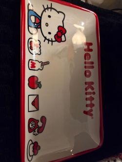 Hello Kitty rectangle porcelain tray