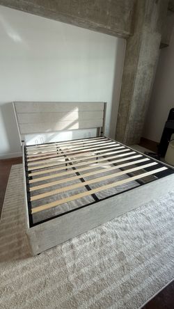 King bed frame  (storage underneath)