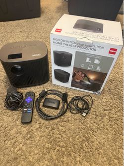 Home Theater Projector & Roku Express Bundle