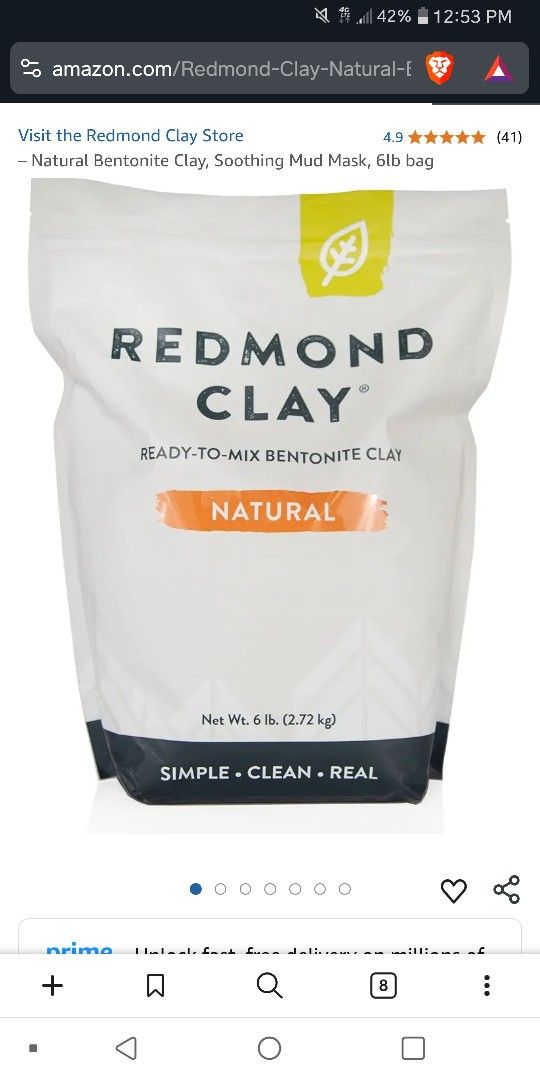 Redmond Bentonite Clay 6lb