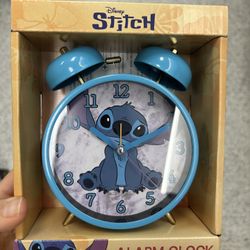NWT limited edition Disney Stitch Twin Bell Clock