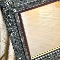 Italian Antique Metal Mirror 