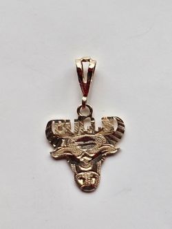 Chicago Bulls Solid 10k Gold Pendant
