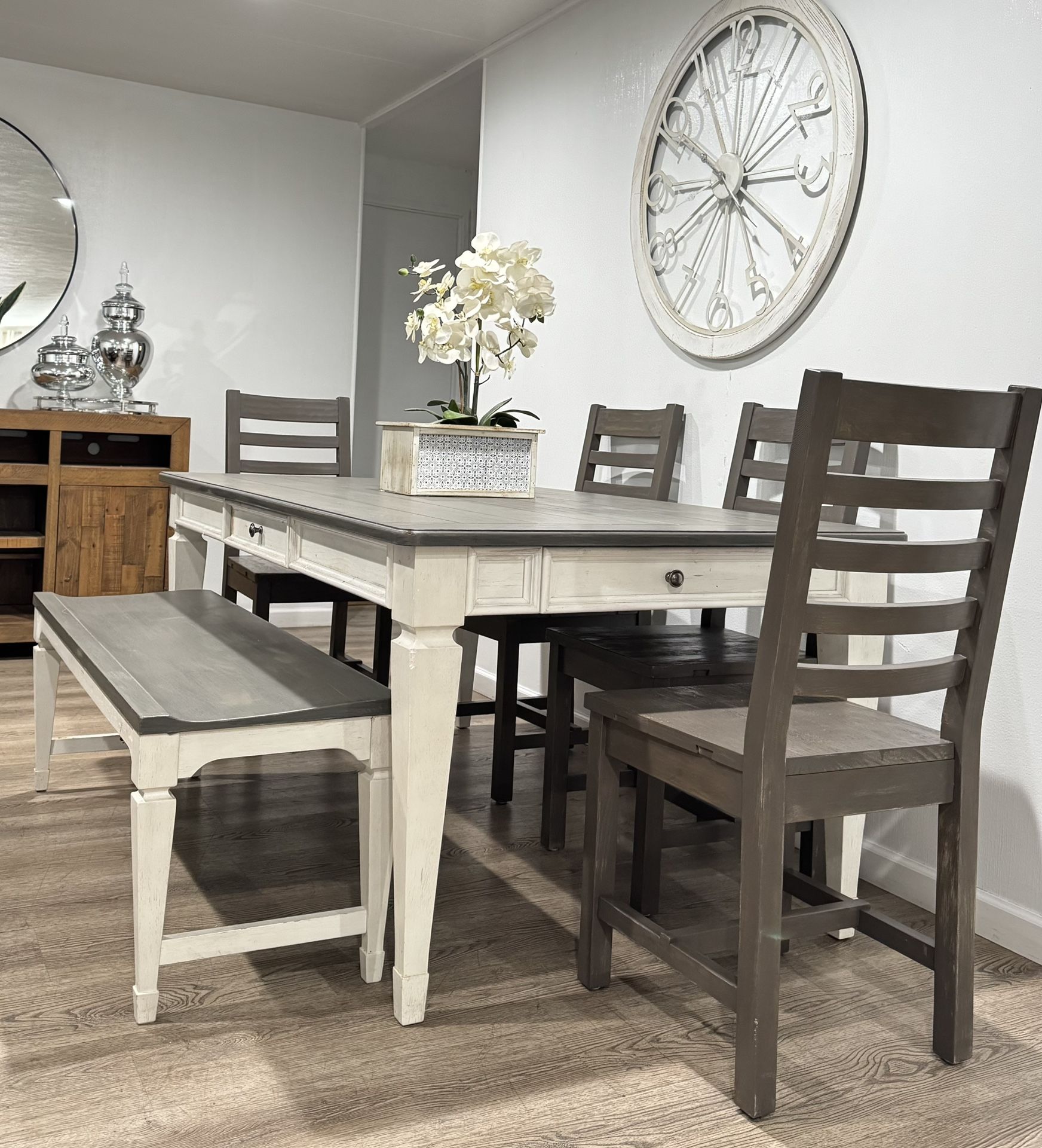 Solid Wood Dining Table Set Comedor 