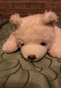 Pink TY sleeping bear
