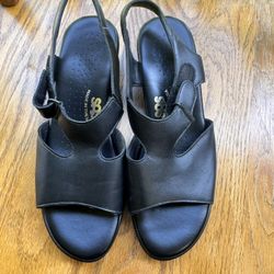 SAS Suntimer Heel Strap Sandals – Black – Women’s Size 8