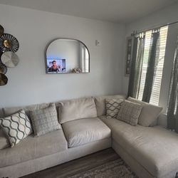 Modern Beige Sectional -EXCELLENT CONDITION!