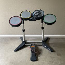  SEE DISCRIPTION - Xbox 360 Harmonix  Rockband  Rock Band Wired Drum Pedal