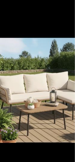 Outdoor Patio Sofa & Table