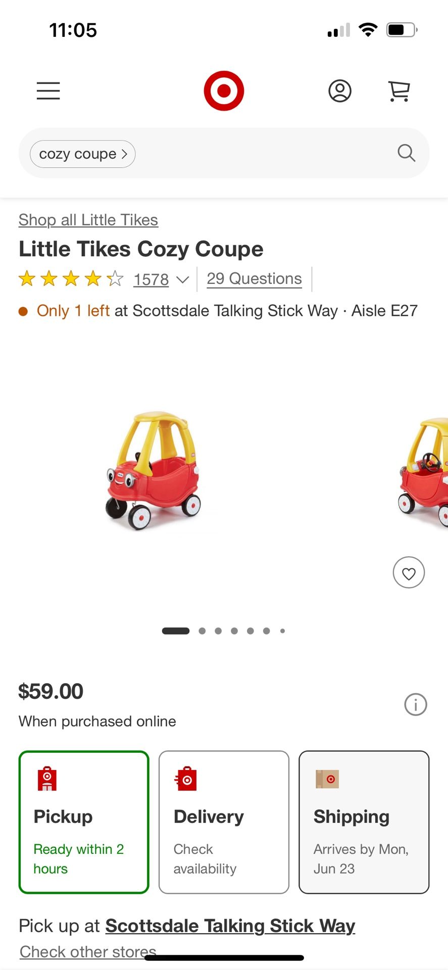 Little tykes Cozy Coupe