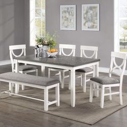 Dining Table Set With Bench