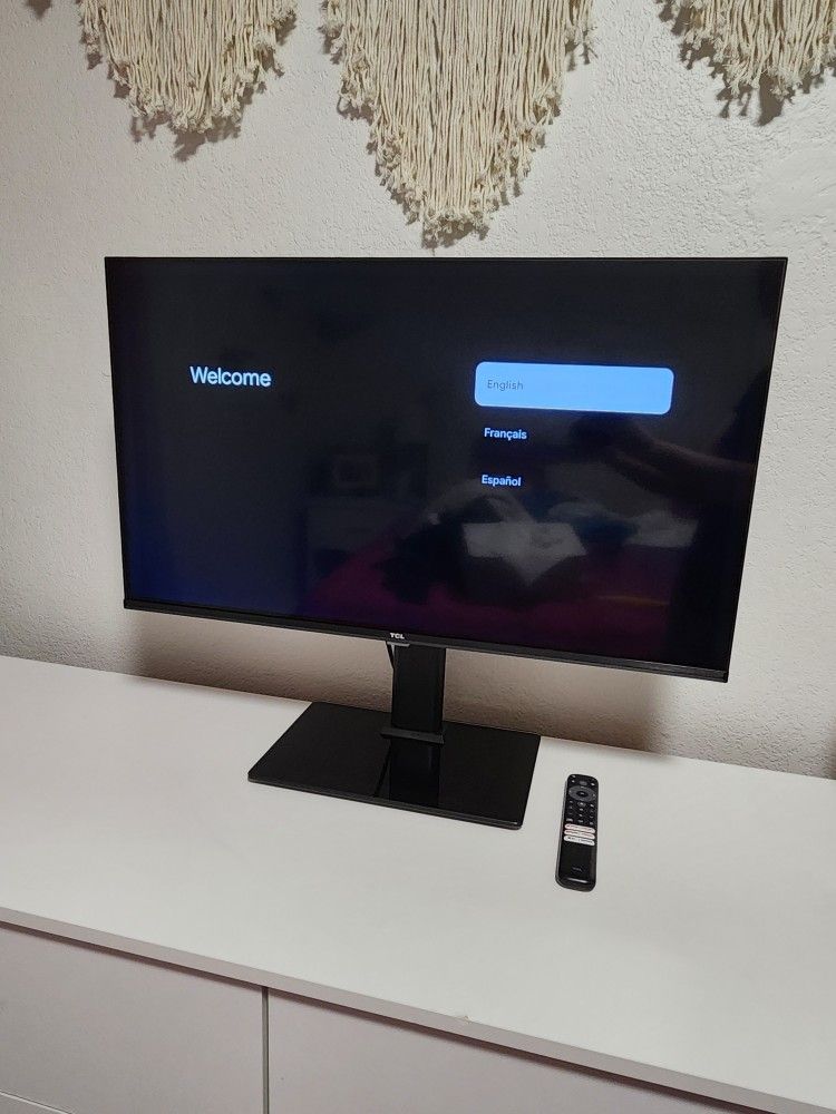 32" TCL Google TV with adjustable swivel stand