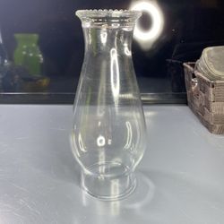 vintage-style clear glass lamp chimney