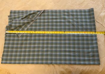 Multicolor Plaid Fabric 72in x 45in