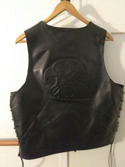 Eagle leather vest