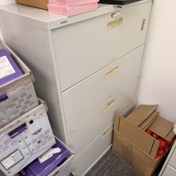 2 Metal Filing Cabinets - HON - $200 For Both 