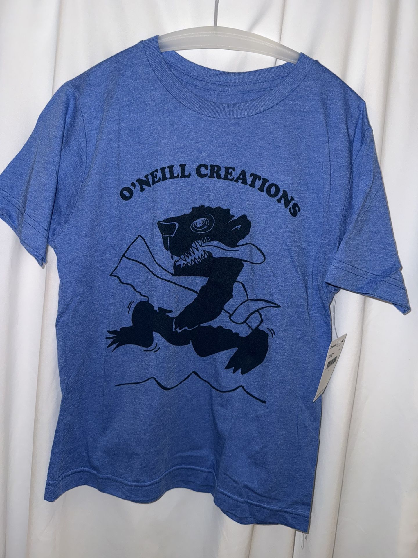 BNWT Boys O’Neill Graphic Shirt, Size Small, Bright Blue