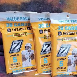 Wow 2022 Zenith Fat Packs Football Cards Great Price Only $9pwr Pack 