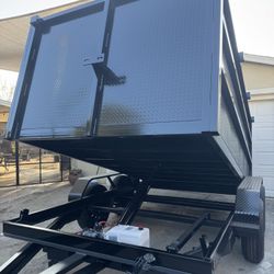 New 8x4x12 Hydraulic Lift Dump Trailer 💎