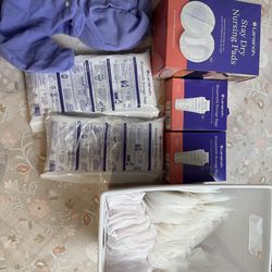 Nursing dry pads and breastmilk storage bags