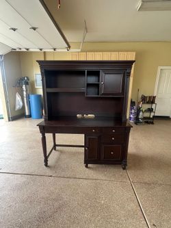 Solid Wood Executive Computer Desk