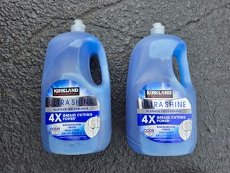 2 × Kirkland Signature Ultra Shine Liquid Dish Soap, Fresh, 90 fl oz each