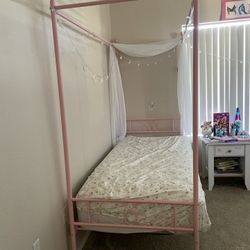 Twin Canopy Bed Frame 