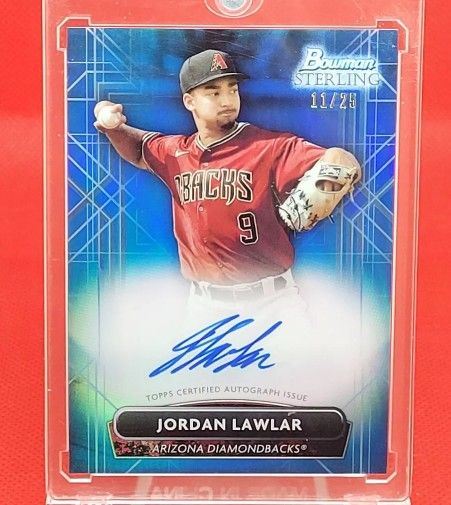 2022 Rare Bowman Sterling Baseball Rookie Prospect Auto Jordan Lawlar Auto #/25