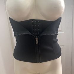 Medium Black Shapelust Waist Trainer With Hooks The Mid Shaper Shapewear