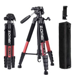 ZOMEI Tripod 74” Camera Tripod, Aluminum Professional Heavy Duty Camera Tripod Stand, Tripod for Camera DSLR SLR with Carry Bag, Compatible with iPhon