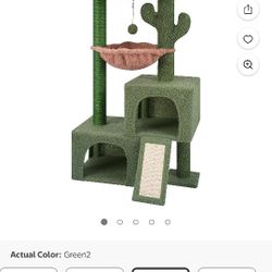 Cactus Cat Tree Tower with Twin Cat Combos