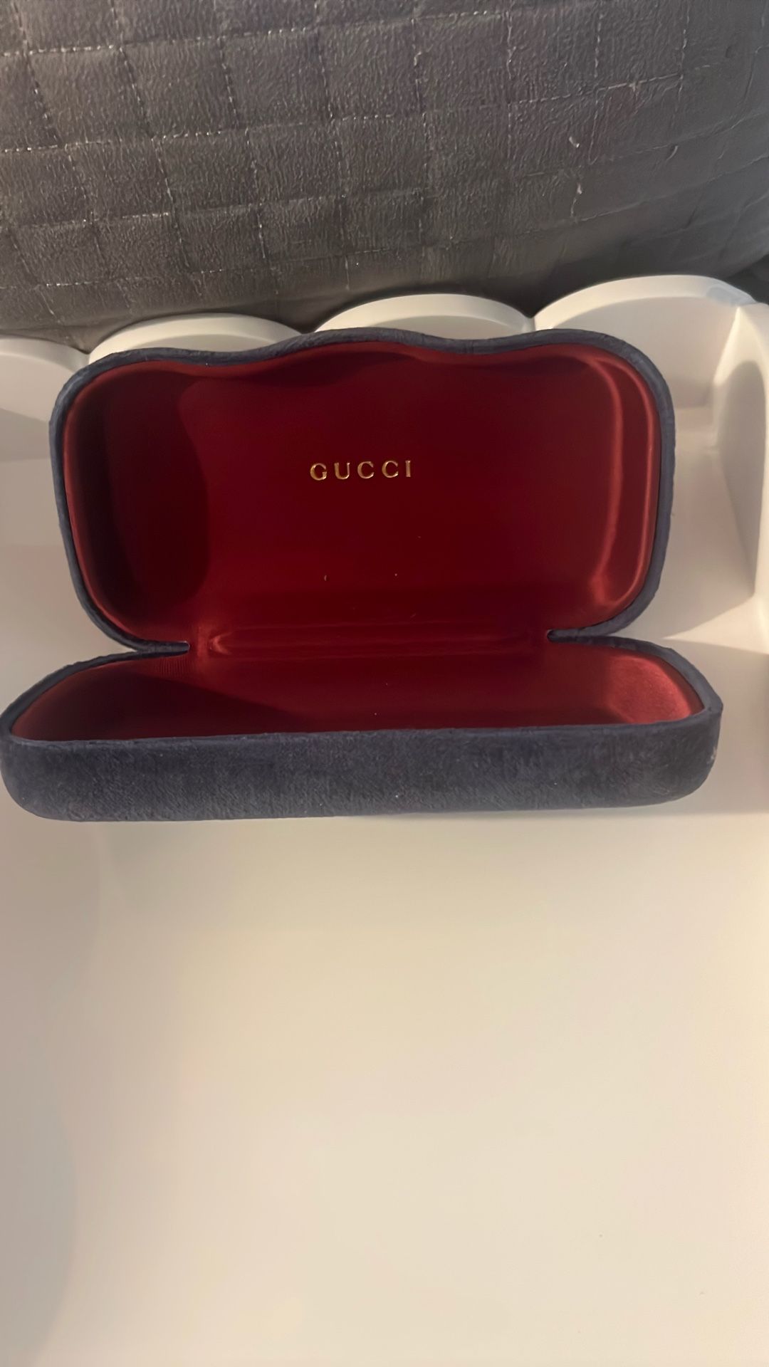 Gucci Blue Large Authentic Eyeglass Sunglass Case