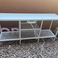 White TV Stand 