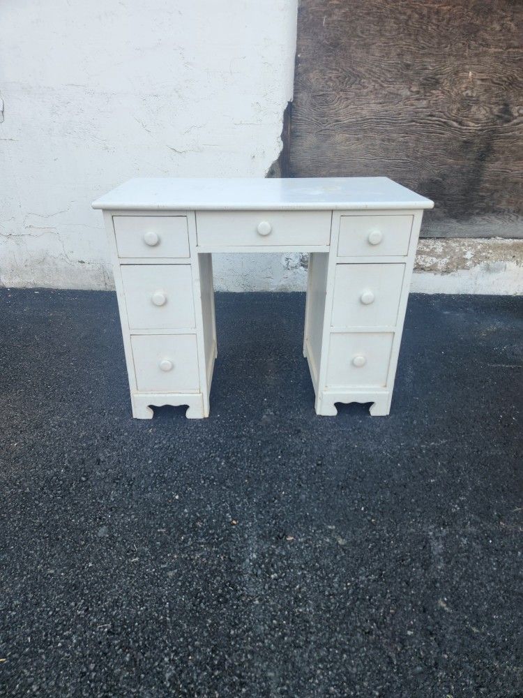 Shabby Chic White Wooden Desk