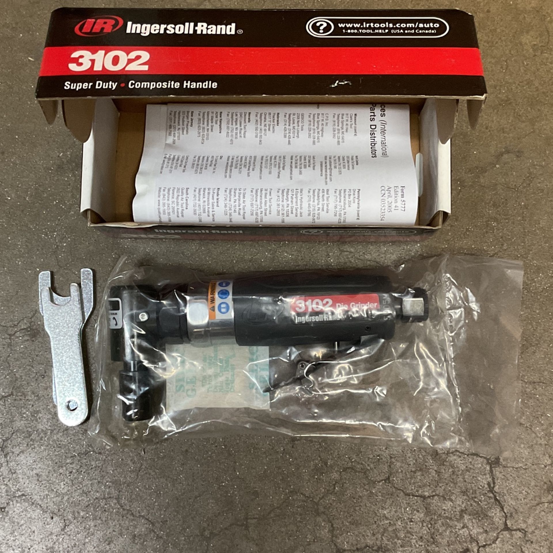 Ingersoll Rand Air Angle Die Grinder 3102
