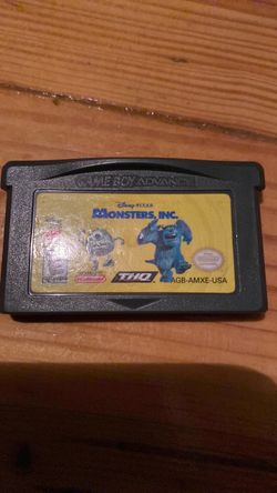 Monsters, Inc. Game Boy Advance Cartridge