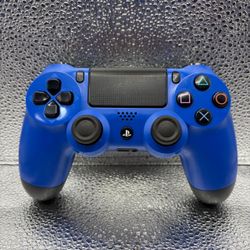 Sony PlayStation 4 PS4 Blue Black Controller, TESTED & WORKING!
