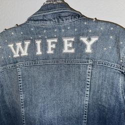 Wifey Pearl Jean Jacket Size 1 