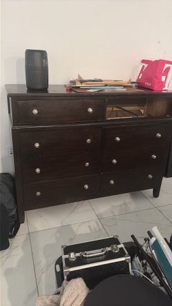 Large dark wood dresser