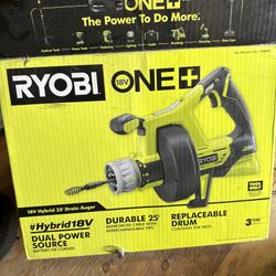 RYOBI 18 V Híbrid 25 Feet Drain Auger