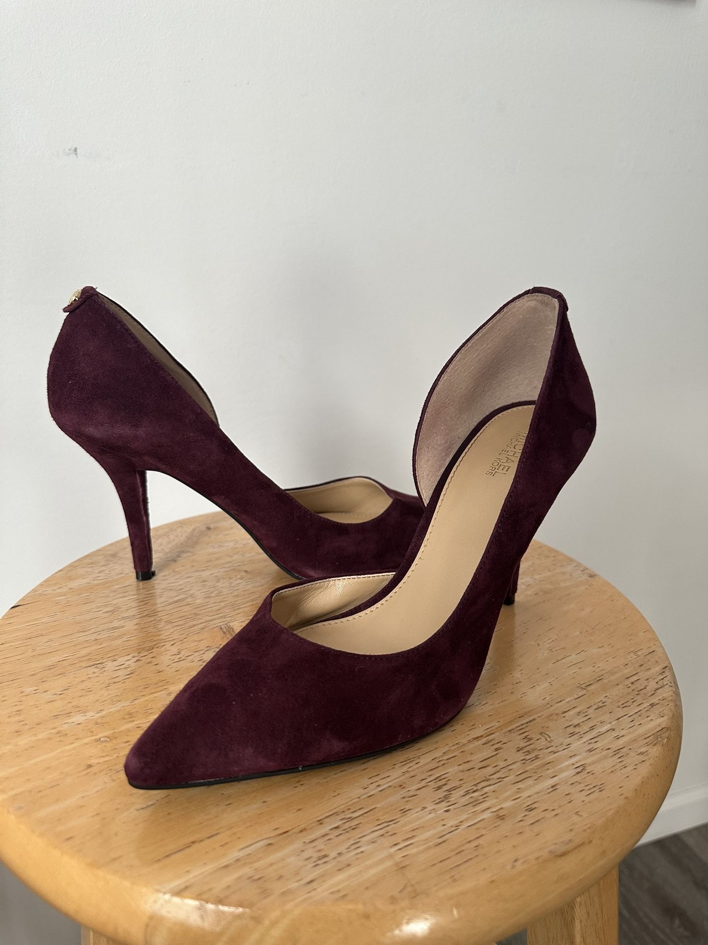 MK Suede Heels