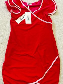 Red short skirt