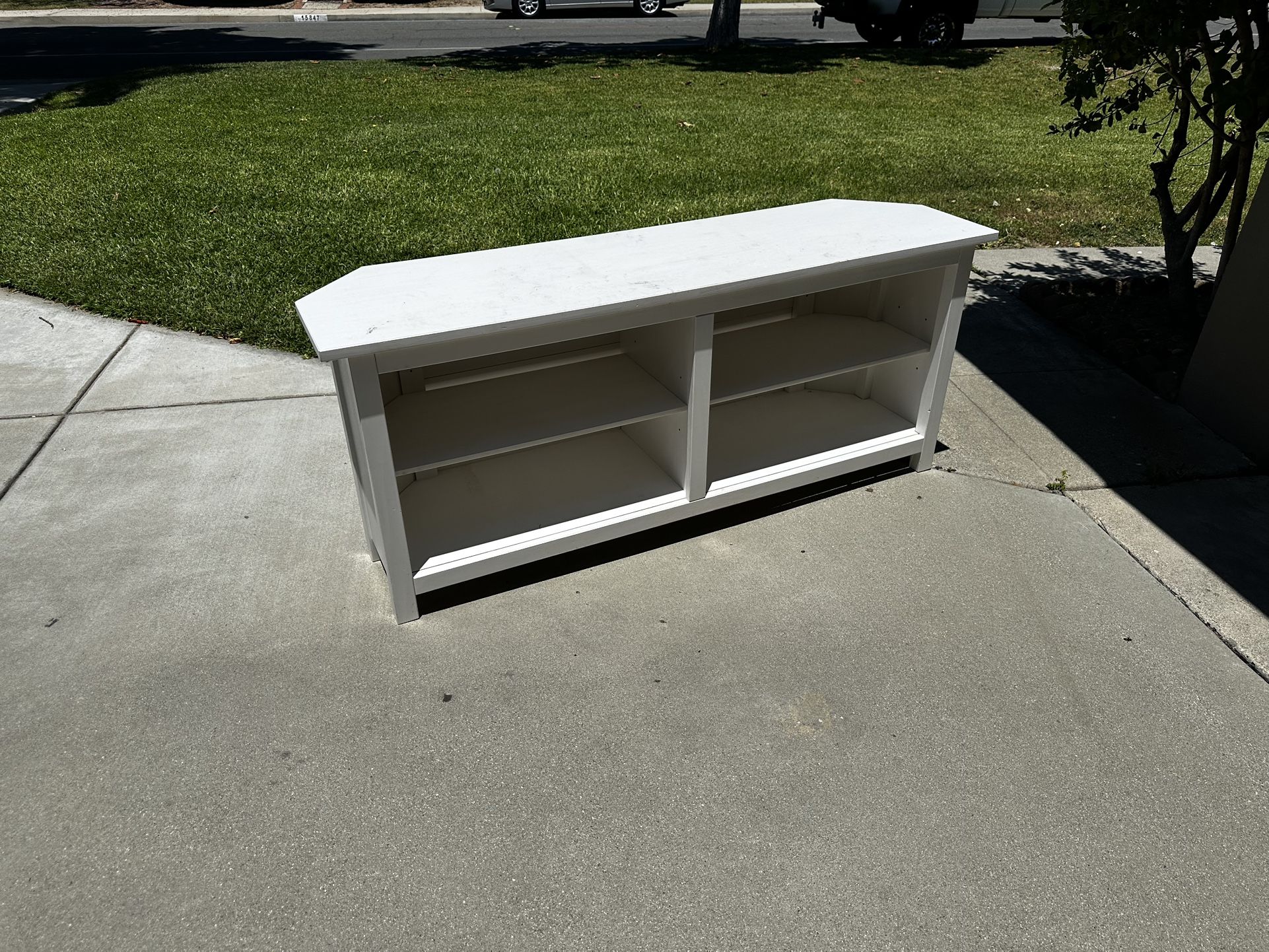 Corner Media Shelf