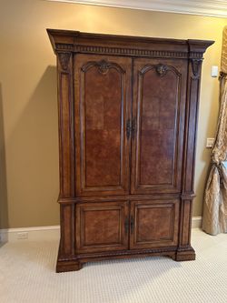 King bed and armoire